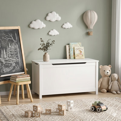 Kids Toy Chest with Safety Hinge – Multi-Functional Storage Box, Durable Panel, Bench Seat, Perfect for Playroom or Bedroom