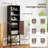 4.8FT Tall Bathroom Storage Cabinet, Freestanding Cupboard w/Door, Adjustable Shelves-90468940