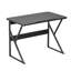Bureau d'ordinateur de 40 pouces de long, pieds en forme de U, bureau d'écriture moderne pour chambre à coucher (noir)