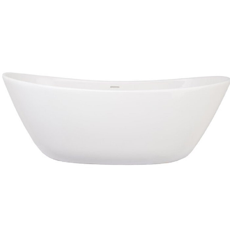 Marquis 65'' x 32.75'' Freestanding Air Solid Surface Bathtub
