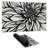 Dahlia flower outline style - 14.00"x24.25" Desk mat