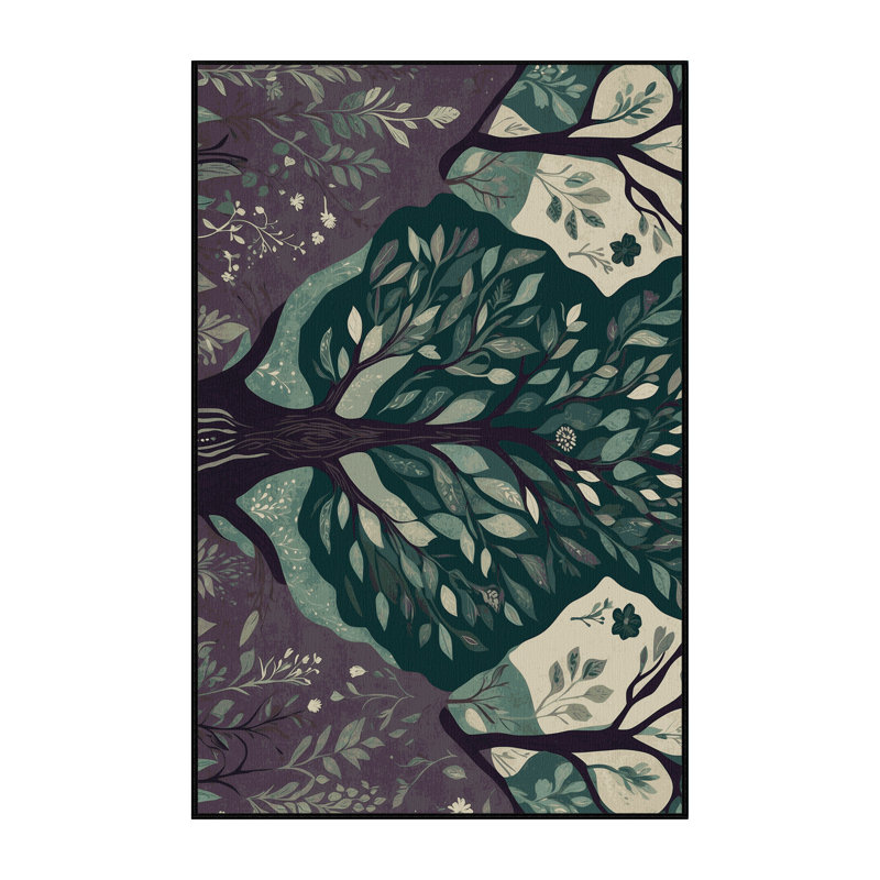 Midnight Arbor Rug, Rectangle 2' x 3'