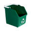 Poubelle de recyclage verte 18 gallons avec poignées de transport Sturdy Essentials Curbside pour maisons ou commerces | Facilement reconnaissable depuis le trottoir | Grande capacité, empilable - unité simple - vert-124768397-124768393