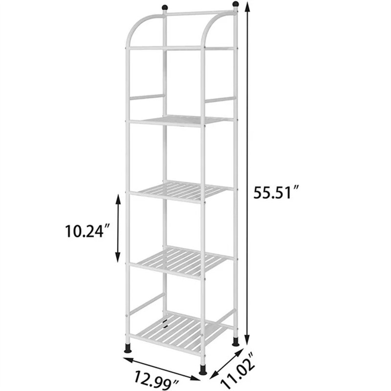 Aviahna Metal Bathroom Shelves, White