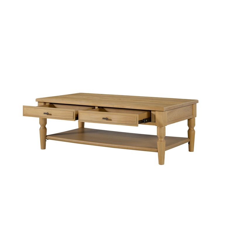 Table basse à tiroir, Tan