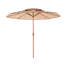 Parasol de patio en chaume à 2 niveaux 9 pieds Tiki