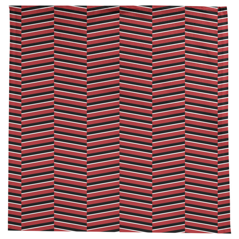 Rayures fracturées Nappe, Rouge