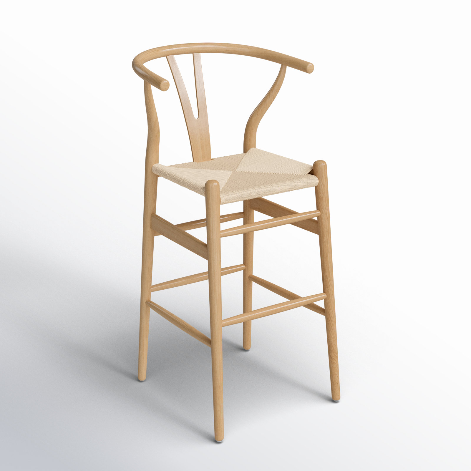 Fairbanks Solid Wood Bar/Counter Stool, Natural, Counter Stool (26" Seat Height), Natural