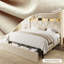 Lit plateforme capitonné avec grands tiroirs de rangement au pied du lit, tablette ouverte en tête de lit, éclairage DEL, chargement USB-C, sans sommier, disponible en chenille ou en velours hollandais, format King.-140860448-140860455