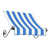 Rayures bleu vif / blanc