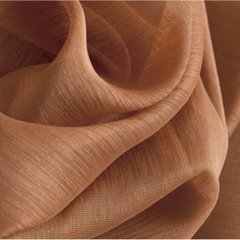 Carmille Semi-Sheer Grommet Curtain Panels, 54" W x 84" L, Rust