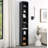 8-Tier Media Tower Rack: This sleek and practical media tower rack is designed to meet all your storage and display needs. With its 8 tiers, it offers ample space for organizing various media items.-304613267