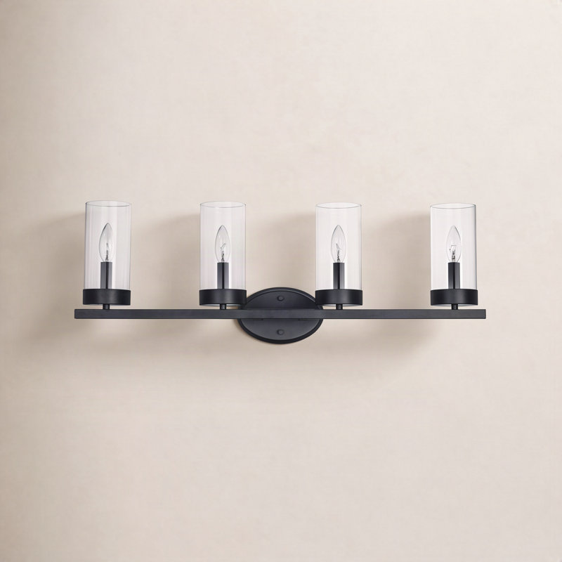 Angeline Dimmable Black Vanity Light, 4