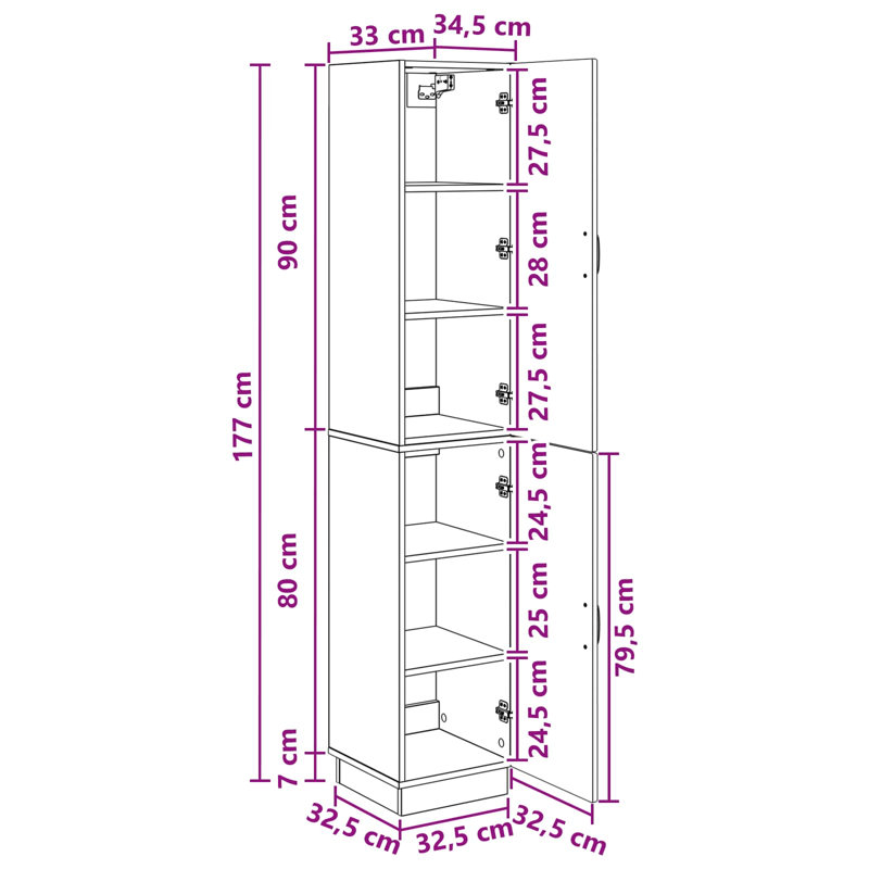 2 -Door 4 Storage Cabinet