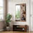 Wall Mounted Full Length Mirror, Full Body Mirror With Shelf, Full Body Mirror With Hook Wall Mounted Mirror With Multifunctional Design Panel, Bedroom/Living Room/Entrance  (47.6*15.7In)-1723946201