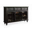 Buffet rétro en bois massif noir-45168017-45168021