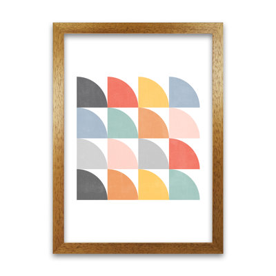 Scandinavian Quarter Circles F - Print