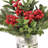 9" Berry/Pine/Cone Arrangement
