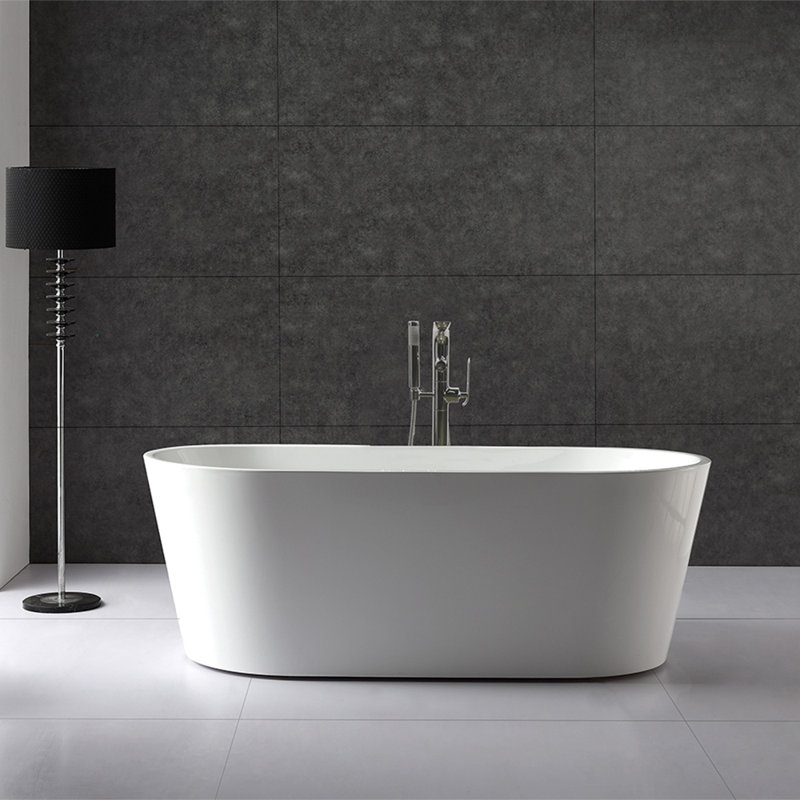 Aquatre 58.88'' L Freestanding Soaking Bathtub