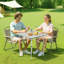 Folding Portable Camping Table Aluminum Outdoor Picnic Roll up Table Carry Bag