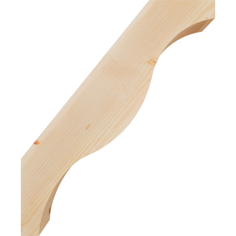 Attelle de genou Funston, Sapin de Douglas, Lisse, H 34 po x l 5,5 po x P 28 po