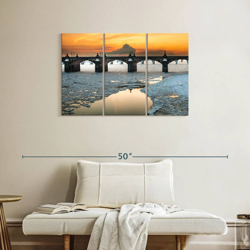 Icy Susquehanna River, 24" H x 38" W