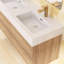 Ensemble de meuble-lavabo mural double 48,1 po avec surface solide 48,1 po-861814753-861814752