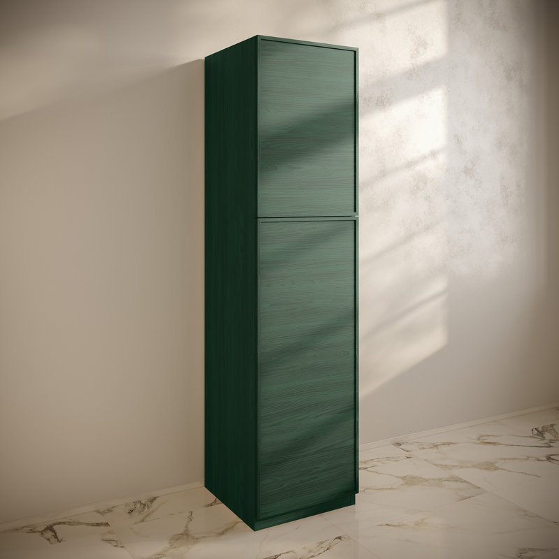 Armoire à linge autoportante St. Tropez 15 X 15 X 60, Mélamine chêne vert