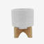 PLATEAU 5 "AVEC SUPPORT CHEVRON, BLANC