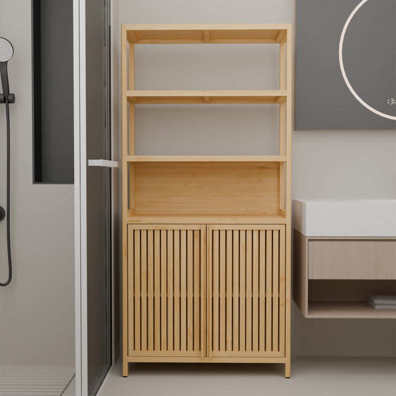 Étagère de rangement haute capacité 38 pouces, Naturel