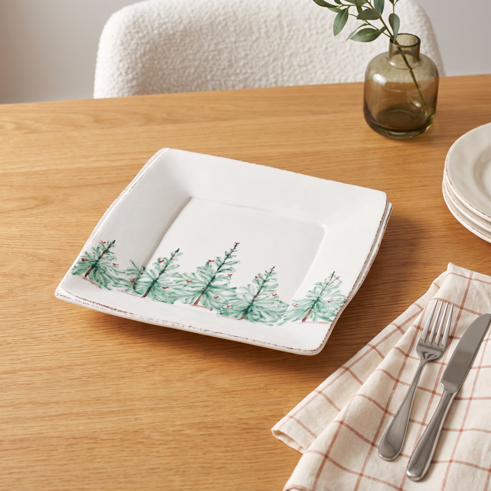 Melamine Lastra Holiday Square Melamine Platter