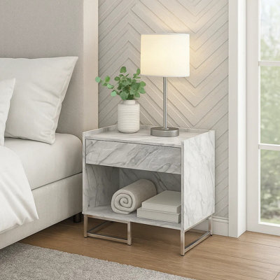 Table de bout avec rangement Ledjana