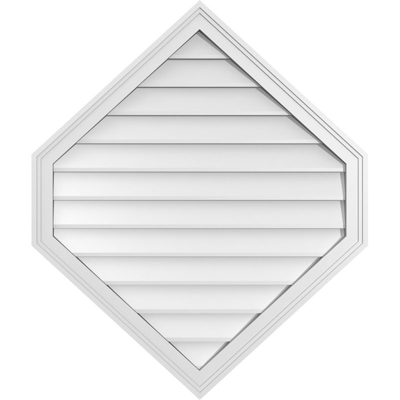 Ventilé vertical à pignon vertical 11/12 po, H 38 po x l 32 po x P 1,5 po