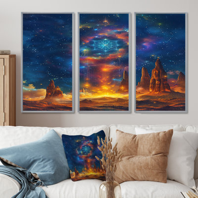 Ensemble de salon art mural Magic Crystal