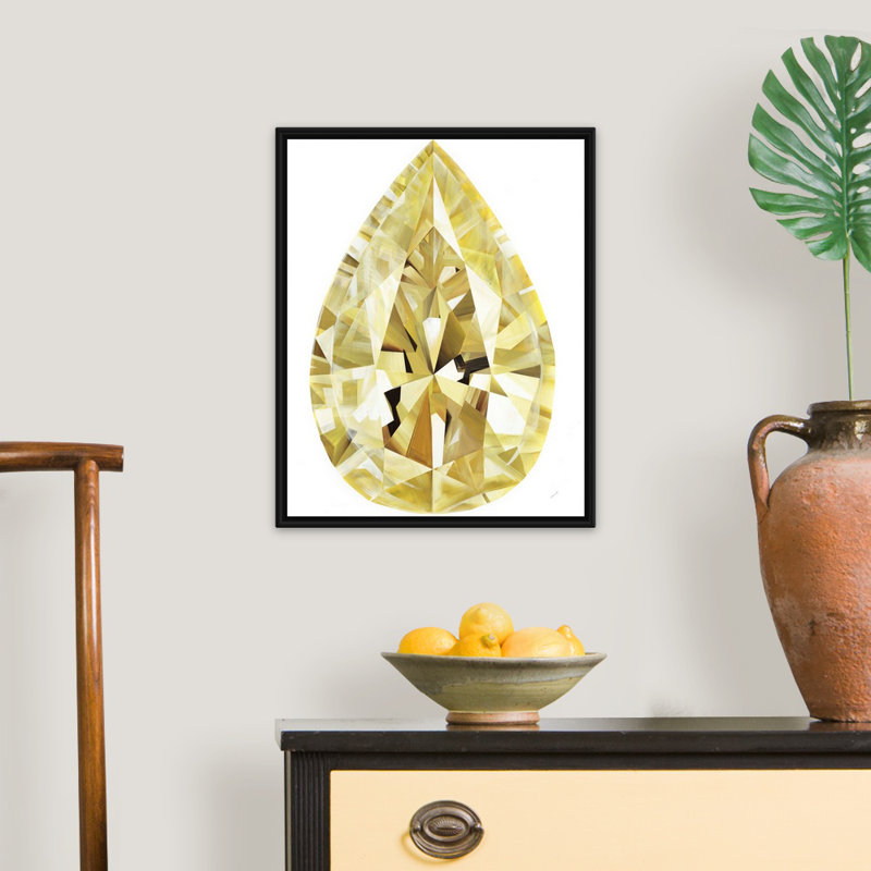 Royal Jewels V - reproduction sur toile, H 22 po x l 18 po x P 1,75 po, Cadre flottant noir