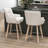 26''H Upholstered 360°Swivel Counter Height Bar Stools, Wood Legs Kitchen Island Chairs-2106701526-2106507582