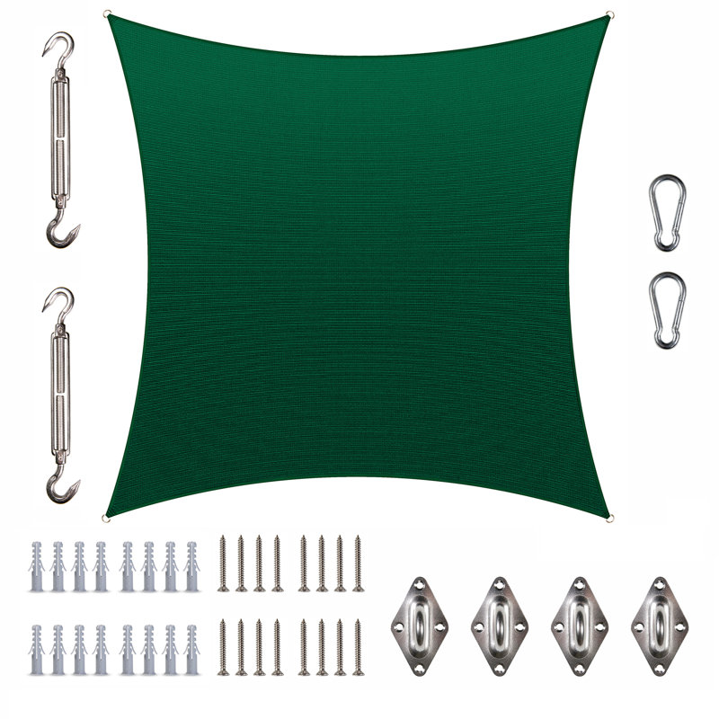 Toile d'ombrage rectangulaire à personnaliser Colourtree, 10 pi x 10 pi, Vert
