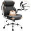 Office Chair for Home, Ergonomic Desk Chair with Flip-Up Armrest Swivel Chair High Back Wide Seat-555836561
