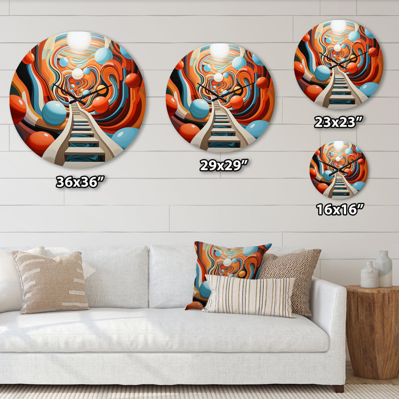 Connla - Horloge murale abstraite, Petit