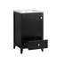 Meuble-lavabo de 20 po avec lavabo, armoire de salle de bain avec porte à fermeture douce, support de rangement et tiroir-1135203358
