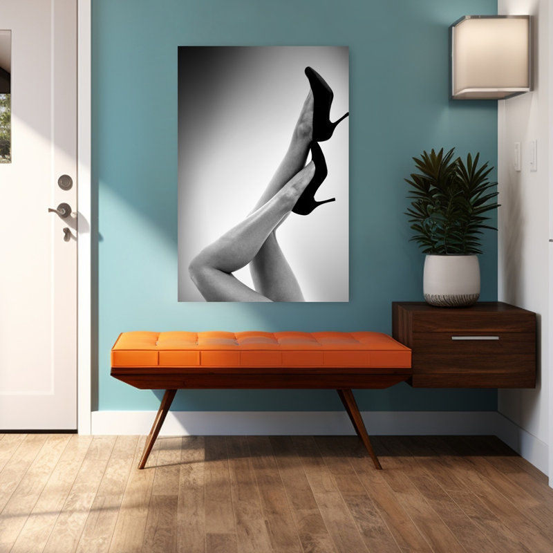 Fashion Red 3, art contemporain, H 48 po x l 32 po