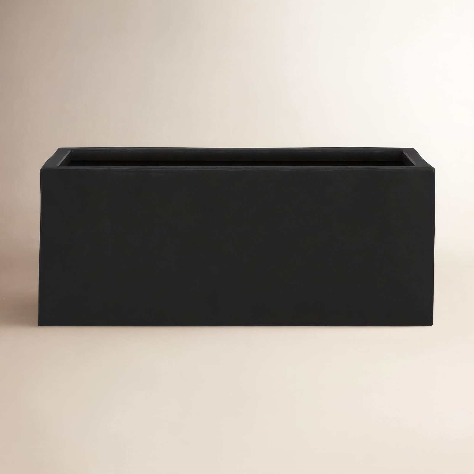 Connoisseur Planter Box, Black, 8" H x 20" W x 8" D