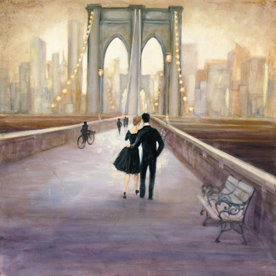 " Bridge To NY " by Julia Purinton Painting Print