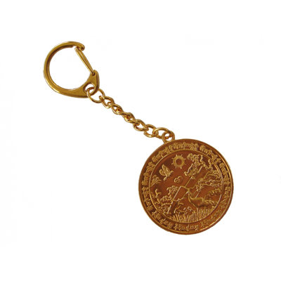 Feng Shui Import 2'' W Gold Key Chain