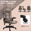 Fauteuil brun foncé avec chauffage et massage vibrant à 6 points - inclinable, rembourré, chaleur de soutien, conception ergonomique