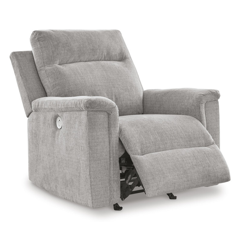 Doux Power Recliner, Light Gray