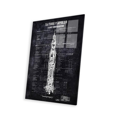 Saturn V Apollo Configuration par Joseph Fernando - impression sans cadre