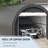 Outsunny 10' X 16' Carport, Heavy Duty Portable Garage Storage Tent With Large Zippered Door, Anti-UV PE Canopy Cover For Car, Truck, Boat, Motorcycle, Bike, Garden Tools, Outdoor Work-110874487