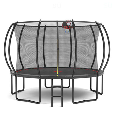 YC 12FT Trampoline Pumpkin- Ladder