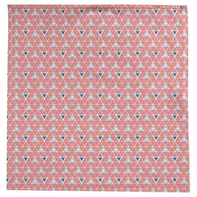 Nappe géométrique en coton - Triangles dessinés à la main, collection Jordao, lavable à la machine